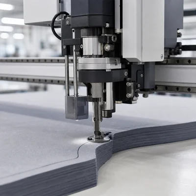 Automatic cutting blade close-up