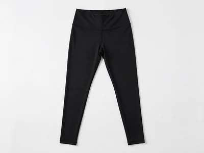 Black leggings flat-lay