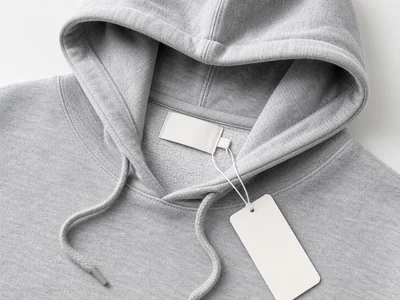 Custom hoodie with brand tag