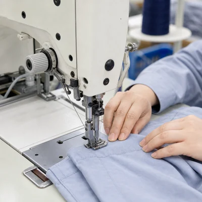 Industrial sewing machine detail