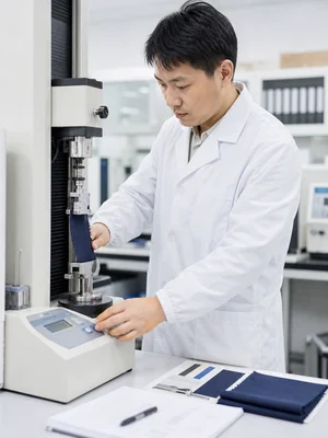 J.W. operating test equipment
