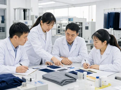 QC team reviewing test results