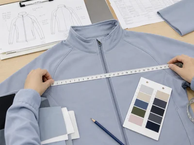 Sample with tape and color card