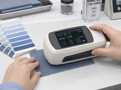 Spectrophotometer delta-E reading