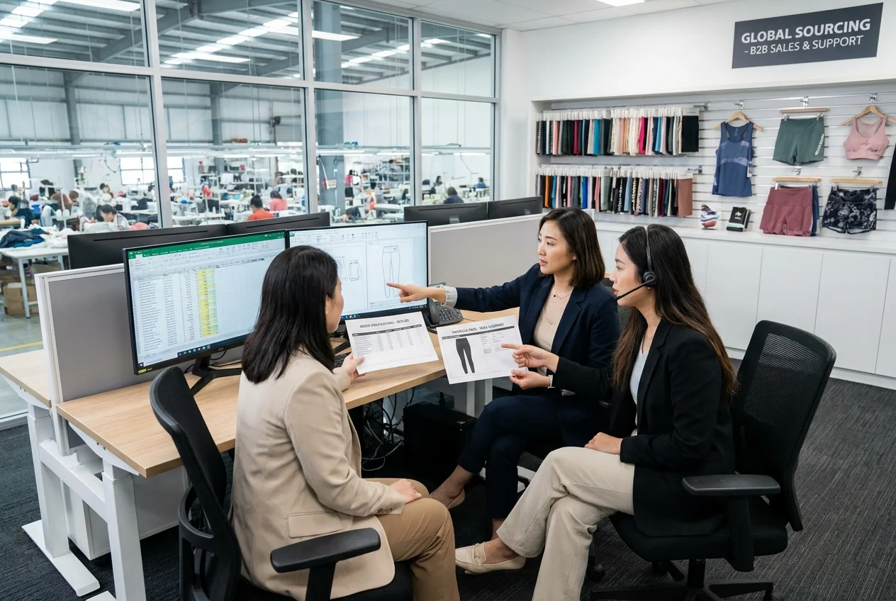 Berun sales and client support team reviewing order specs