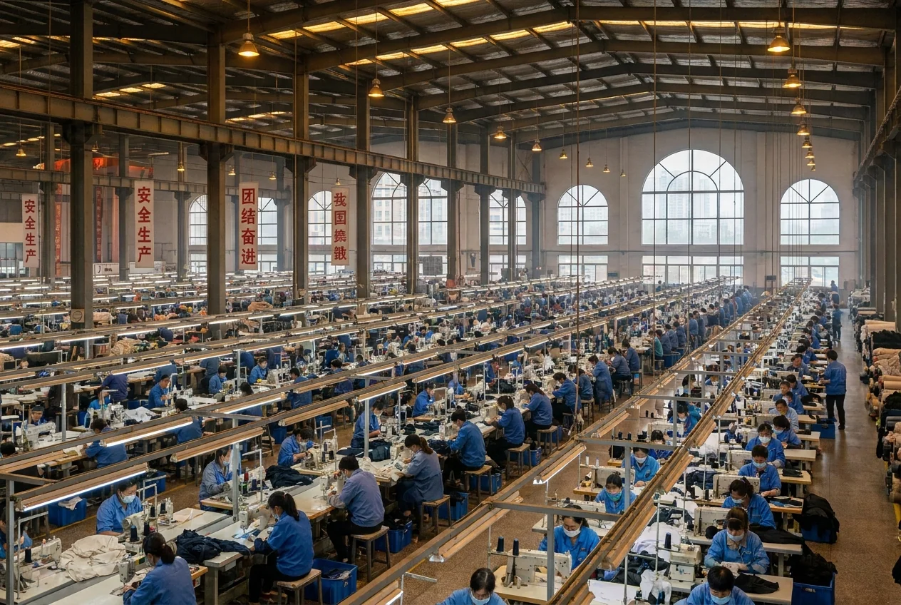 Berun sewing production team on the production floor