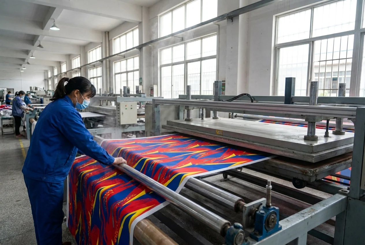 In-house sublimation print press
