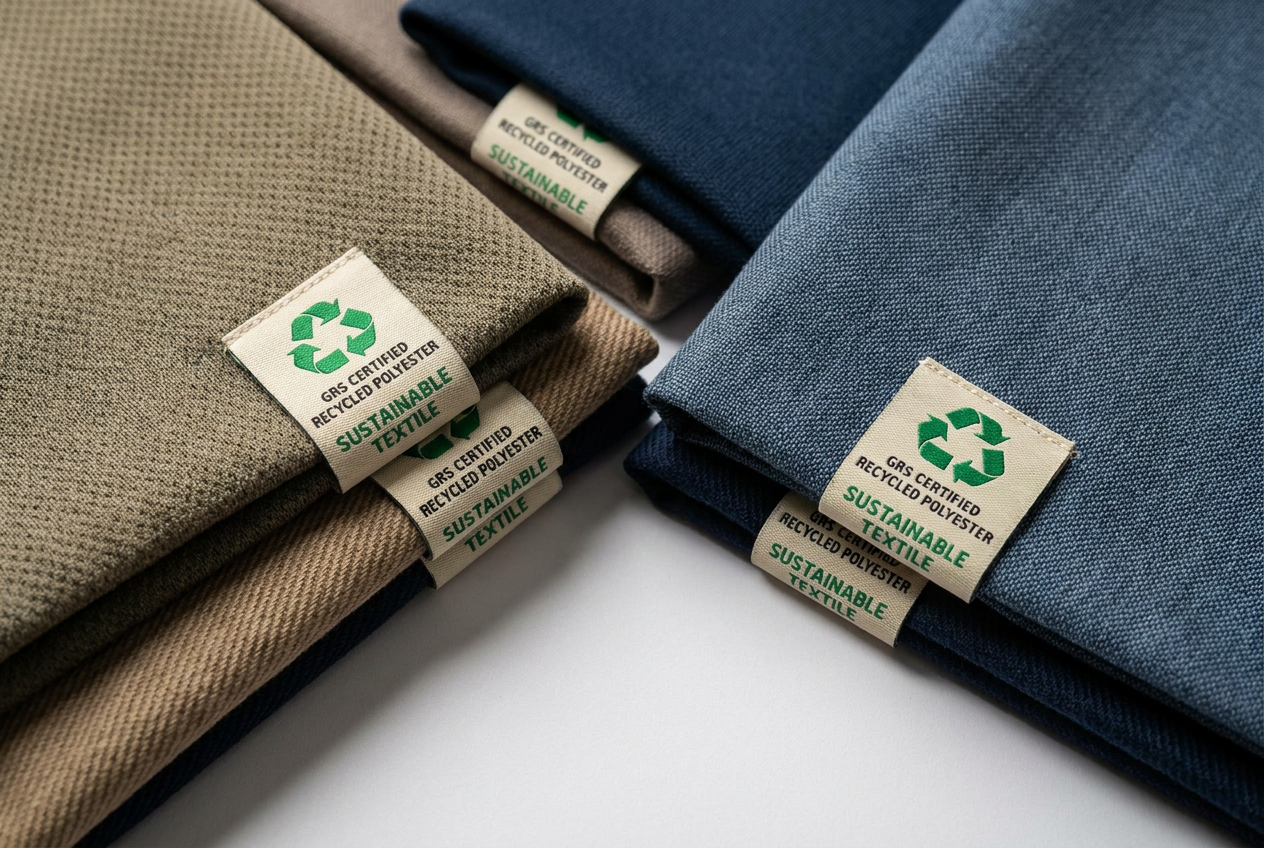 GRS certified recycled polyester fabric for sustainable activewear