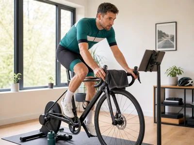 Indoor cycling on smart trainer