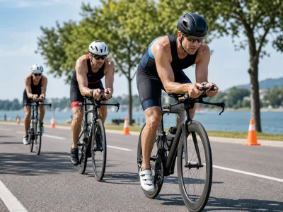 Triathlete on the bike leg