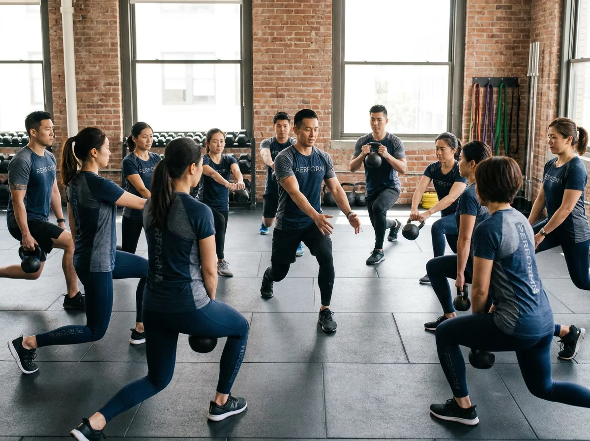 HIIT class branded program merchandise