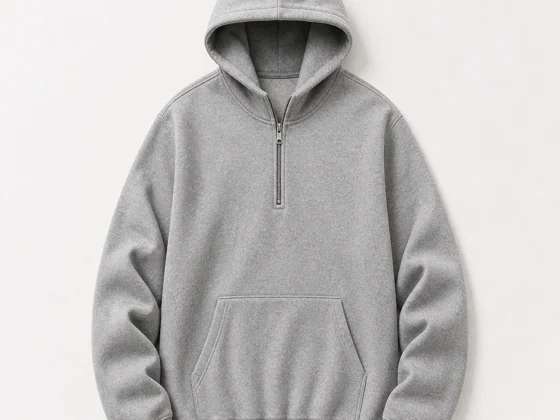 Men's half-zip hoodie