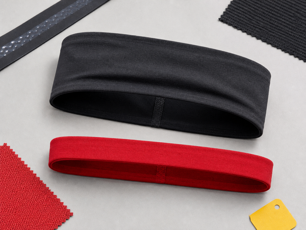 Wide and slim headbands on neutral surface