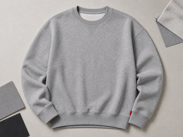 Oversized crew-neck tee flat-lay