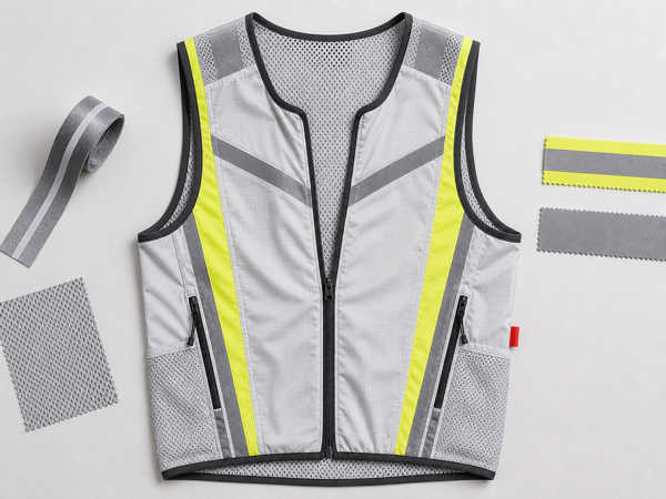 Lightweight breathable running T-shirt flat-lay