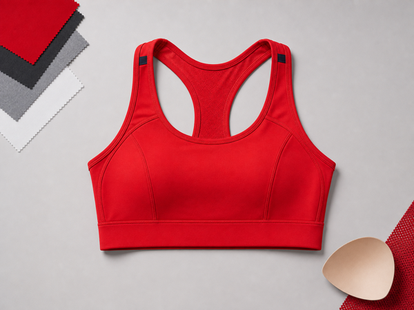 Sports bra pattern development reference for tech-pack