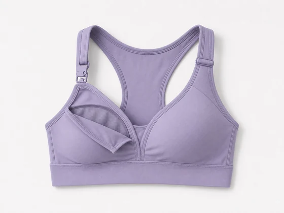 Nursing maternity sports bra