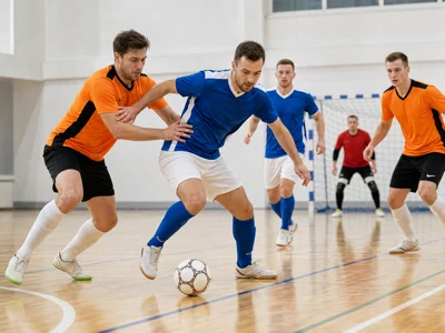 Indoor futsal and 5-a-side match