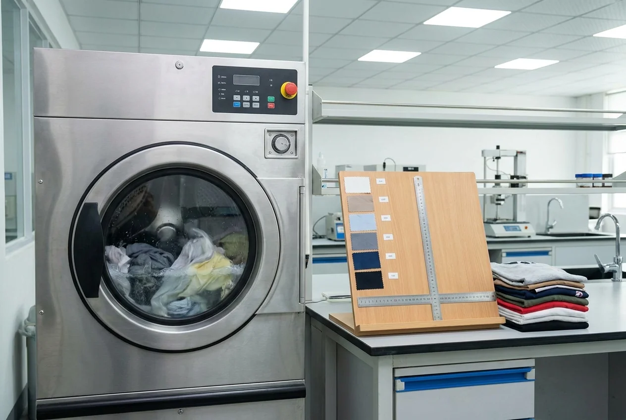 Fabric wash recovery test machine